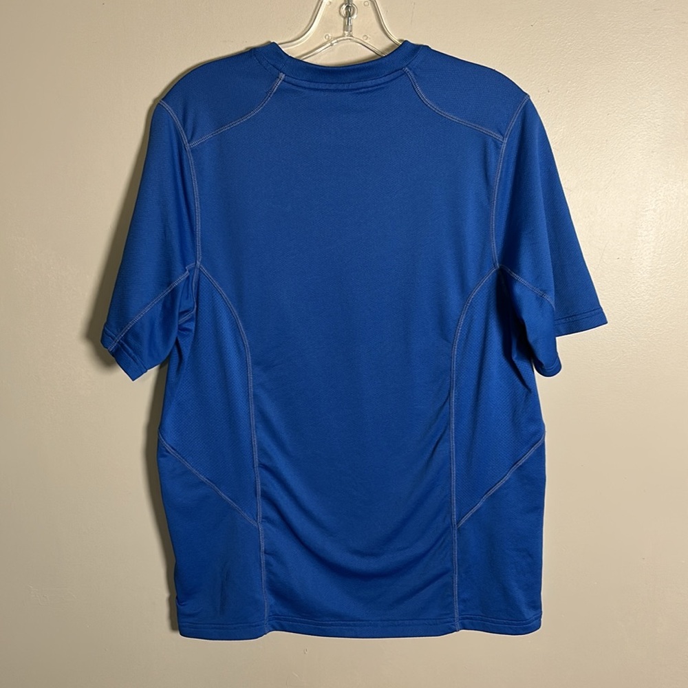 Nike Fit Dry Blue and Yellow Performance Quick Dry Short Sleeve Shirt Sz Large - Picture 8 of 13
